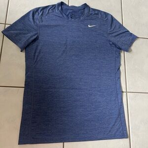 Nike Men's Heathered Blue Short Sleeve Tee